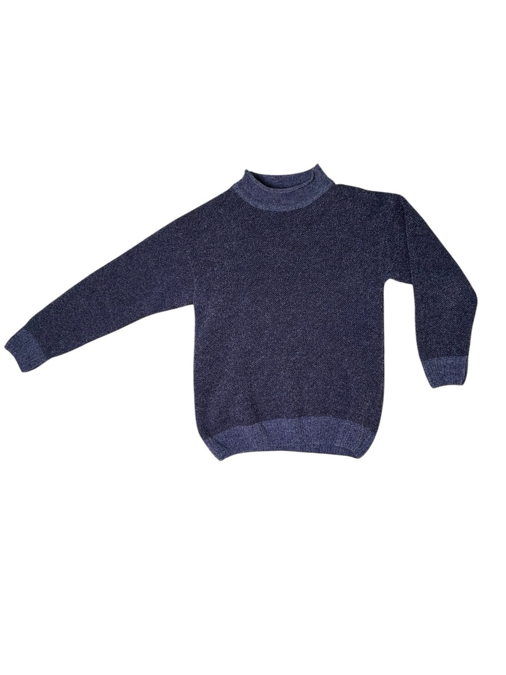 Kerry Woollen Mills Celtic S Blue Purple Lambswool Crew Neck Sweater - Picture 3 of 7